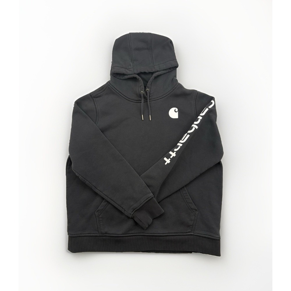 Carhartt Hoodie Men's Size XL Black Pullover Sweatshirt Relaxed Fit Long sleeve